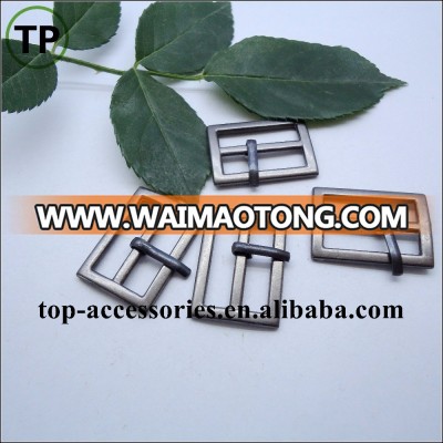 small size metal alloy square belt buckle belt button for coat