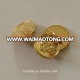 10mm 2 holes zinc alloy gold color sew button for shirt